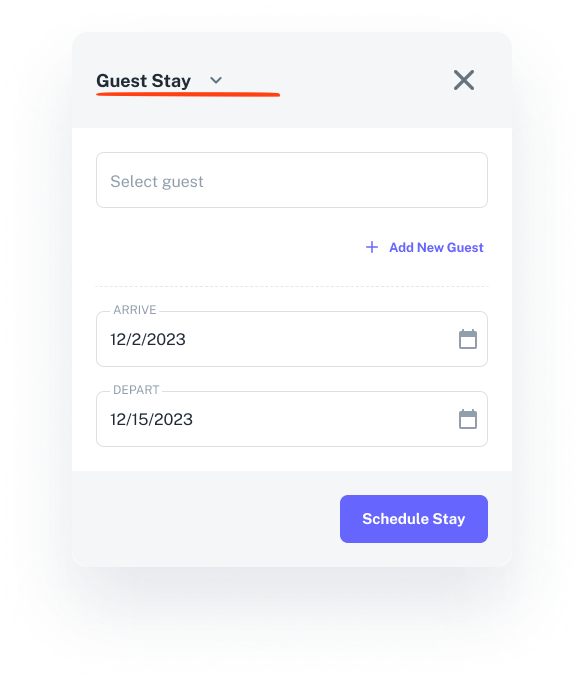 CREATE STAY - For Guests